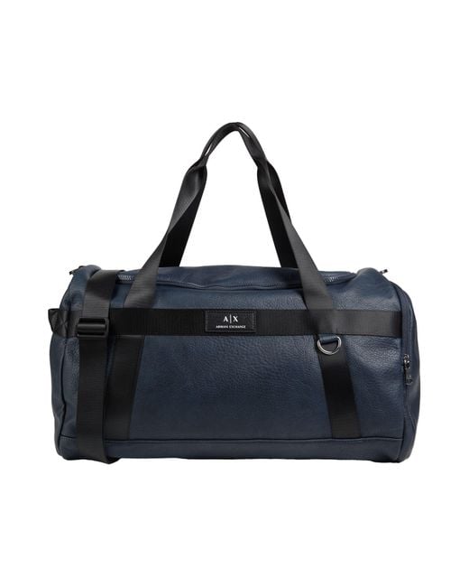 ARMANI EXCHANGE Blue Duffel Bags for men