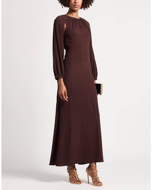 Semicouture Purple Maxi Dress