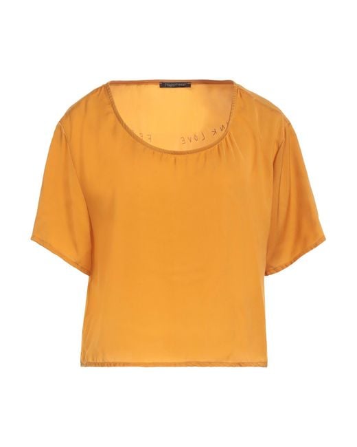 Happiness Orange Marigold Top Polyester