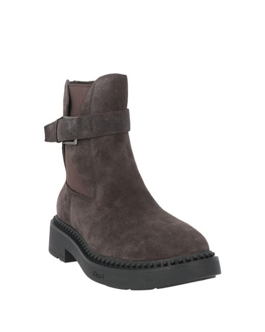 Ash Brown Ankle Boots