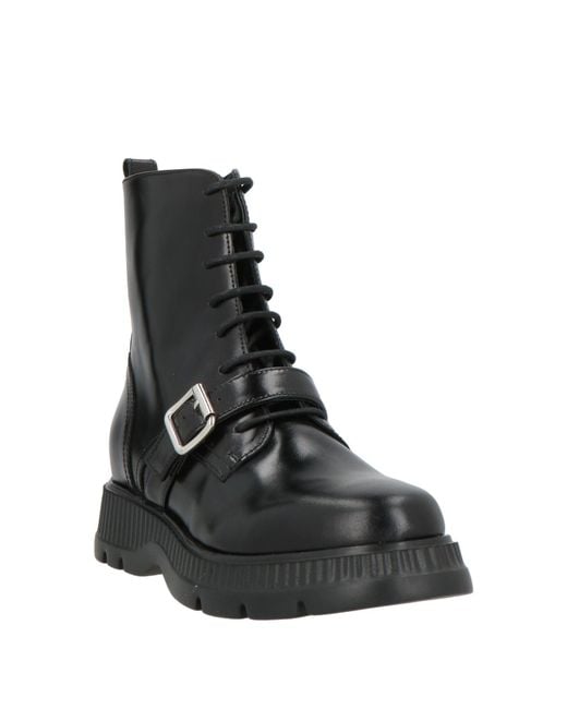 Carmens Black Ankle Boots Leather
