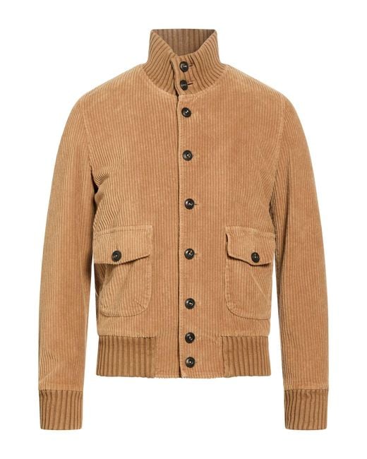 L.b.m. 1911 Brown Jacket Cotton, Elastane for men