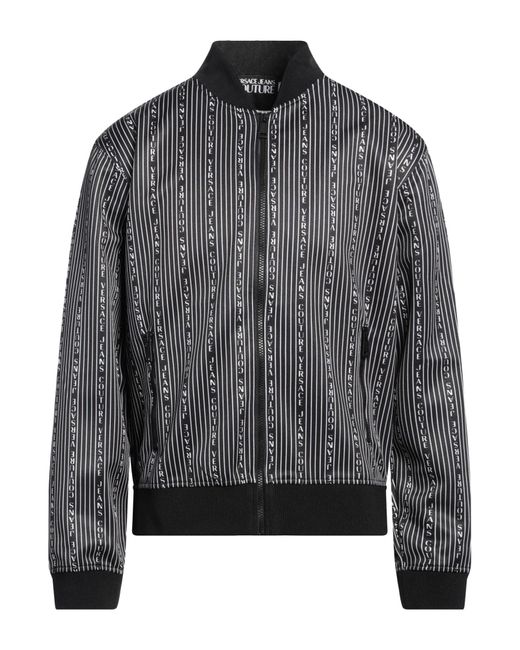 Versace Jeans Couture Gray Sweatshirt Polyester, Polyamide, Elastane for men