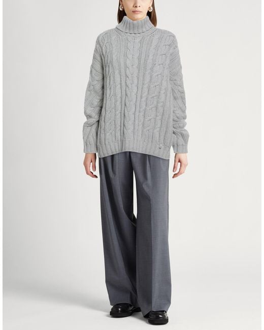 Herno Gray Rollkragenpullover