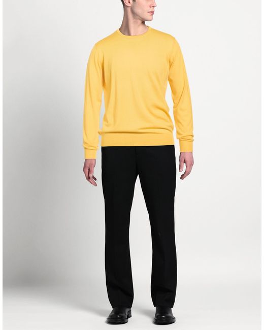 FILIPPO DE LAURENTIIS Yellow Sweaters for men