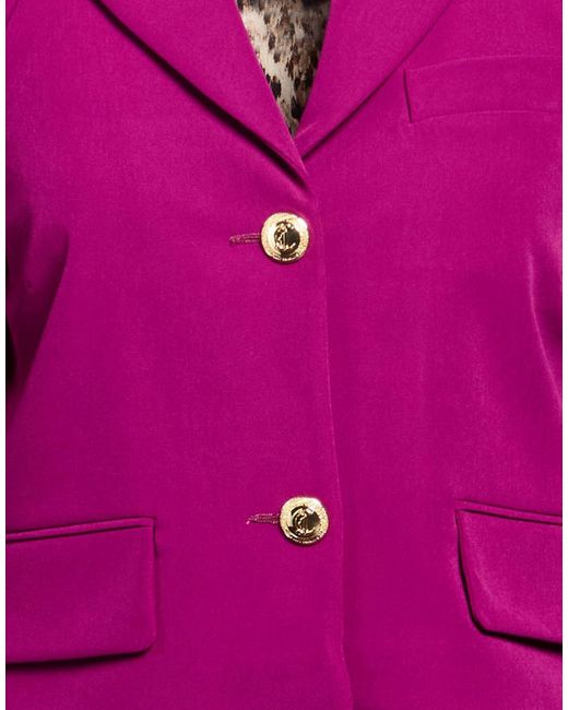 Just Cavalli Pink Blazer Polyester, Elastane