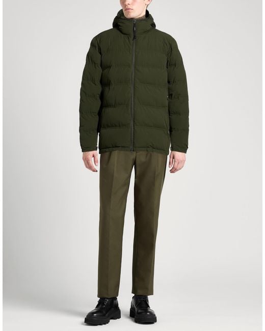 Aspesi Green Military Puffer Polyamide, Elastane for men