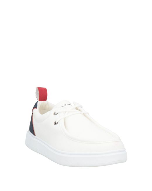 U.S. POLO ASSN. White Lace-Up Shoes for men