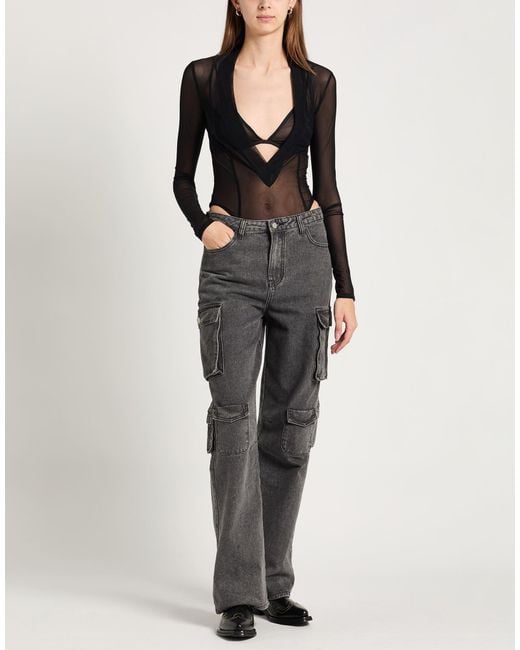 NOT AFTER TEN Black Bodysuit Polyamide, Elastane