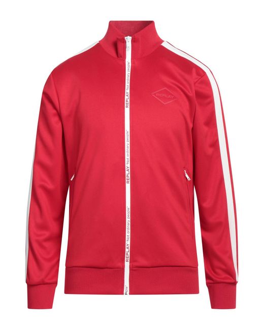 Felpa di Replay in Red da Uomo