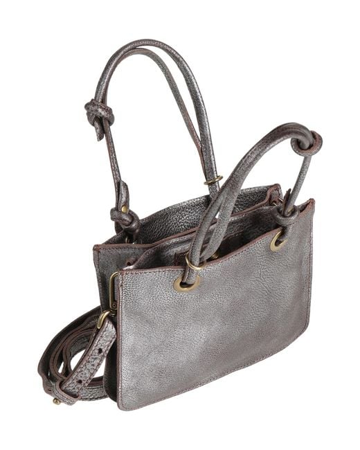 Caterina Lucchi Gray Handbag Cow Leather