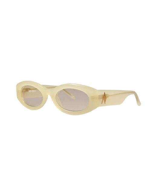 The Attico x Linda Farrow Natural Sunglasses