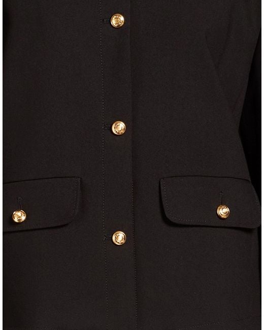 Karl Lagerfeld Black Jacket Polyester, Viscose, Elastane