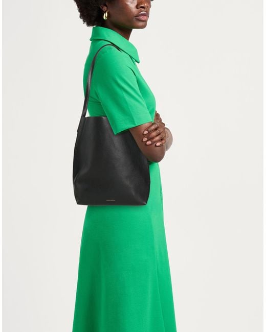 Mansur Gavriel Black Shoulder Bag Leather