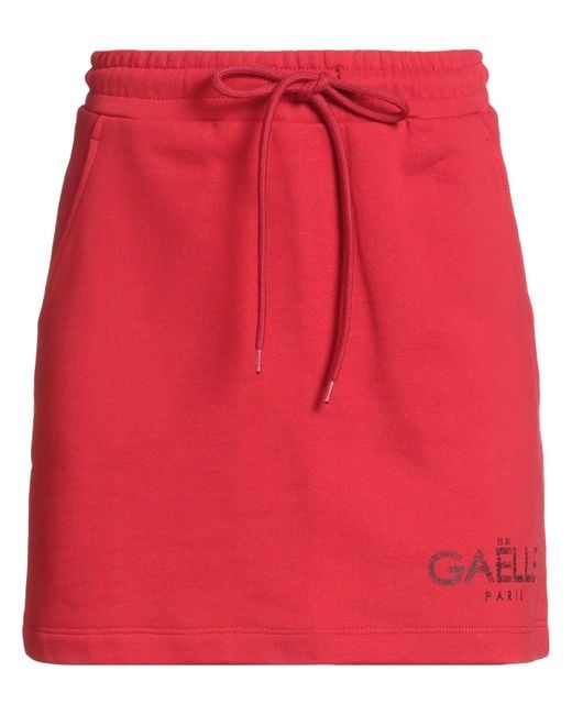 Gaelle Paris Red Mini Skirt
