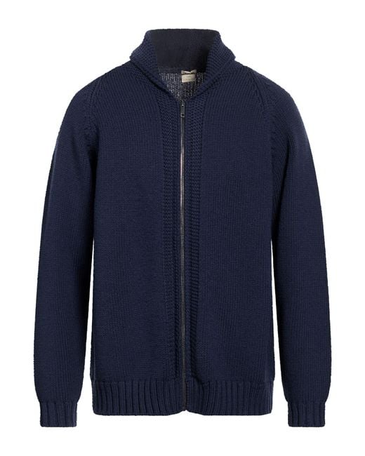 Massimo Alba Blue Cardigan Wool for men