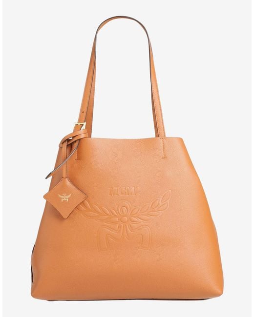 MCM Orange Shoulder Bag Leather