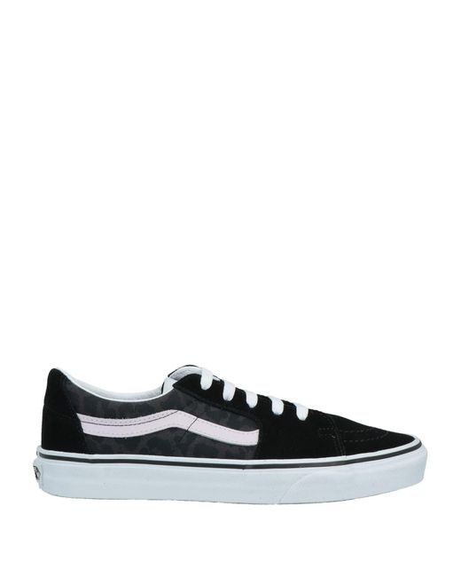 black leather junior vans