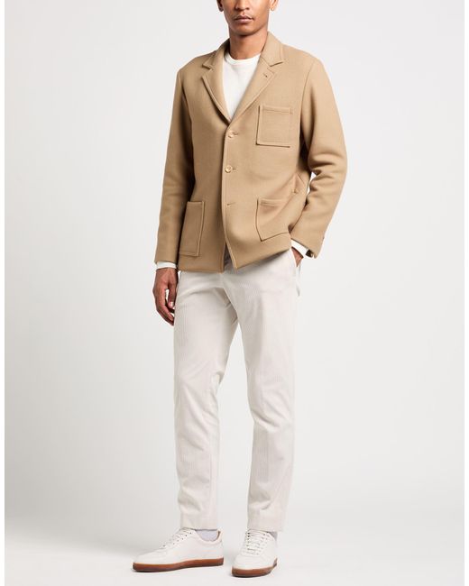 Boglioli Natural Sand Jacket Wool, Polyamide, Nylon for men