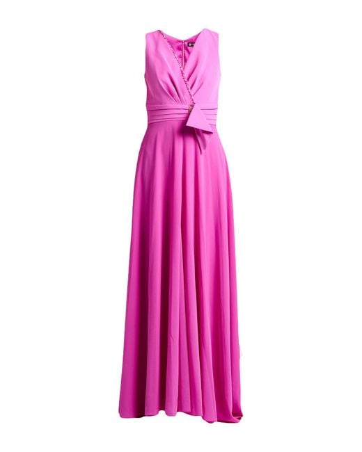 Camilla Pink Maxi Dress Polyester, Elastane