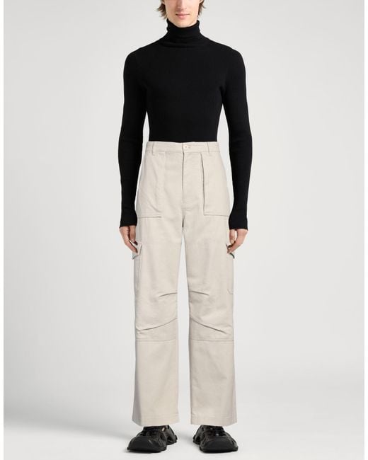 Acne White Trouser for men