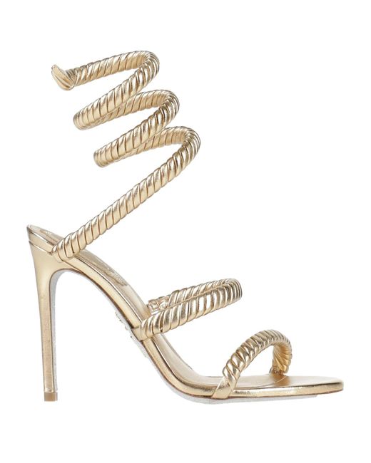 Rene Caovilla Metallic Sandals Lambskin