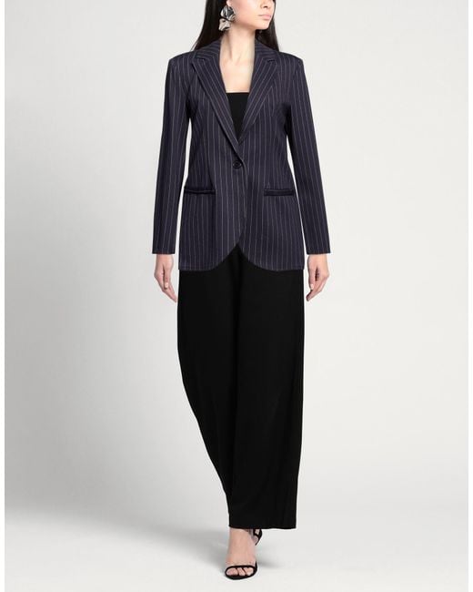 Please Blue Blazer Viscose, Polyamide, Polyester, Elastane