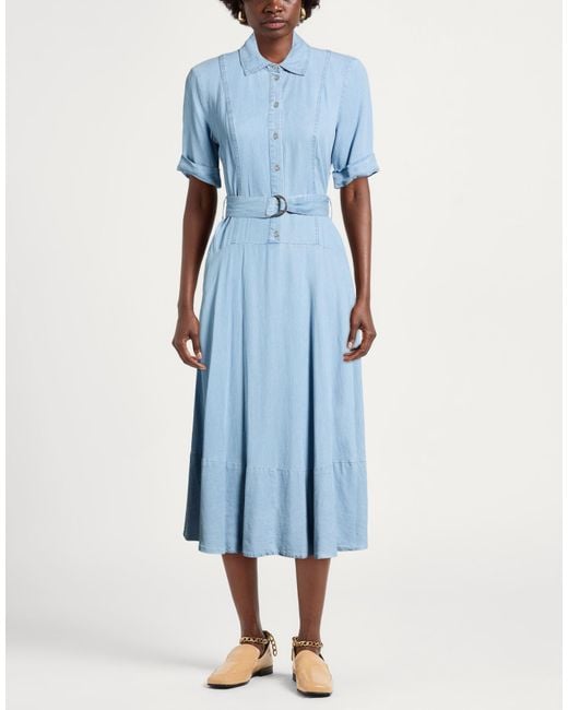 DKNY Blue Midi Dress