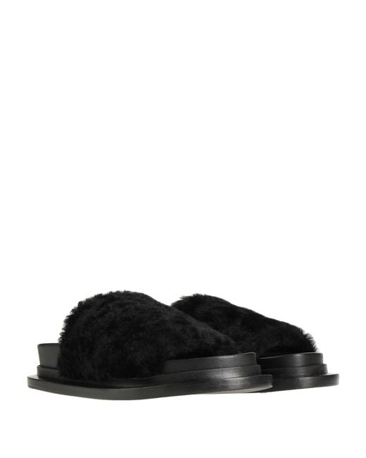 Jil Sander Black Sandals