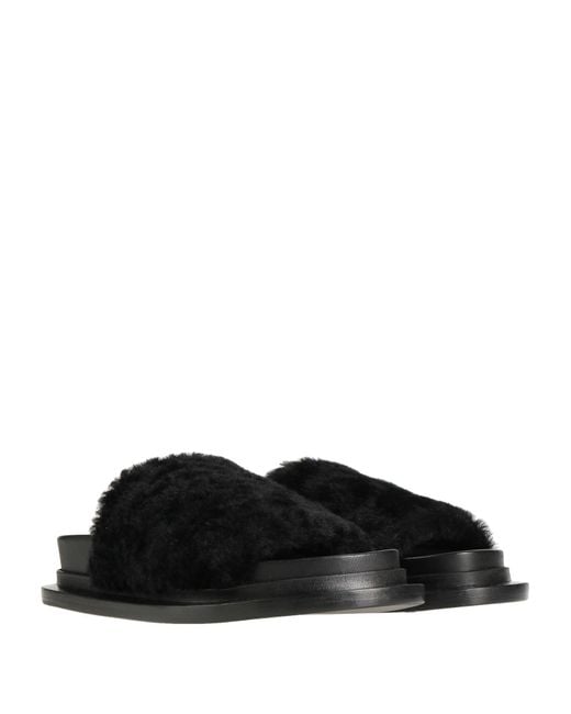 Jil Sander Black Sandals