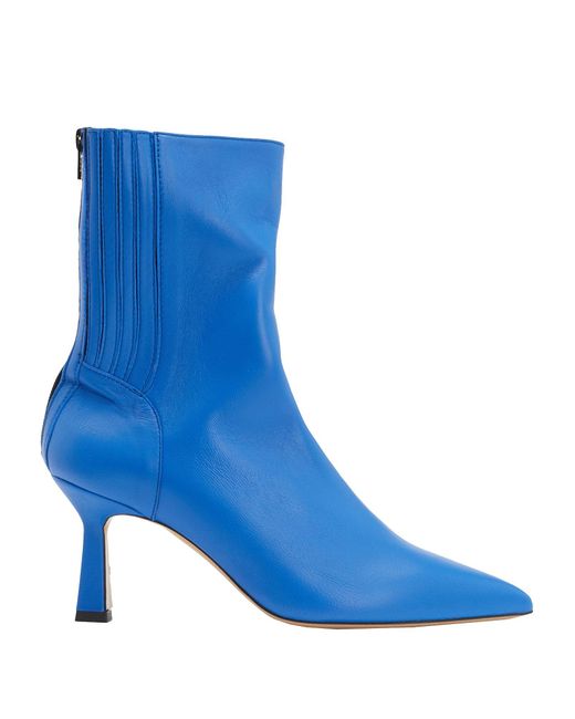 8 by YOOX Ankle Boots in Bright Blue (Blue) | Lyst