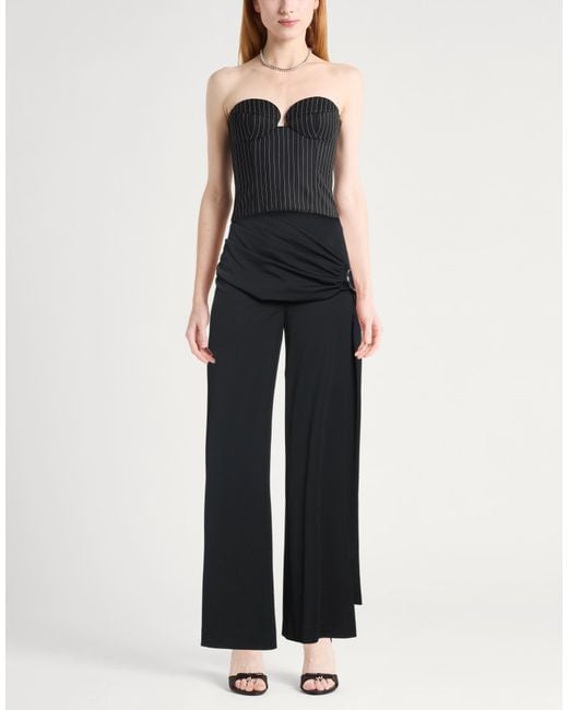 Rabanne Black Pants Viscose, Polyamide, Elastane