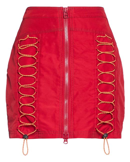 Brain Dead Red Mini Skirt