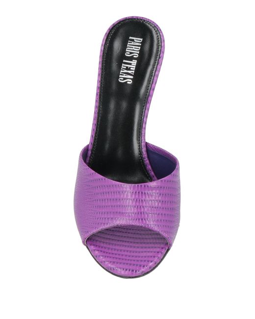 Paris Texas Purple Sandals