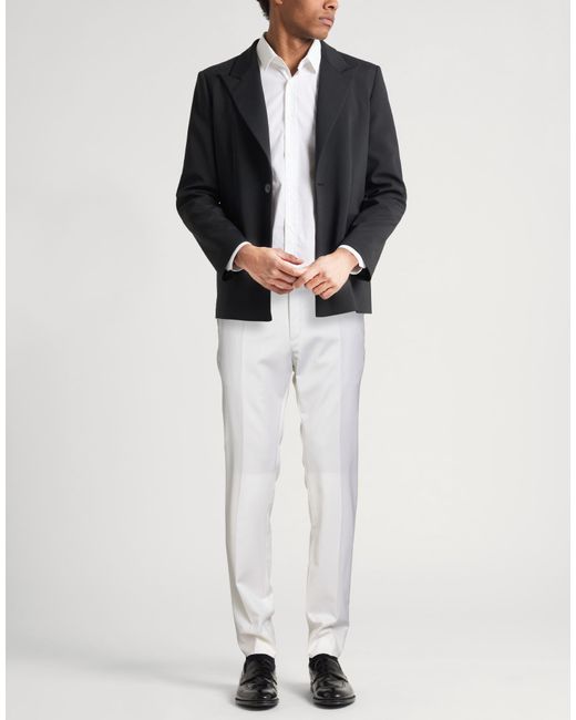 Incotex White Pants Virgin Wool for men