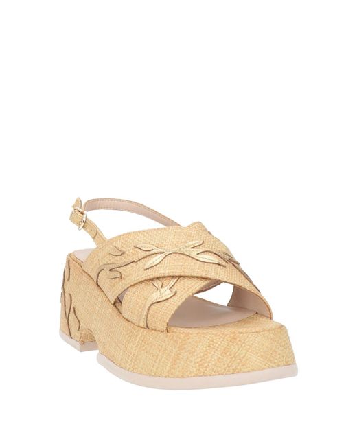 Jeannot Sandals Natural Raffia