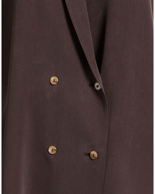 Alysi Brown Dark Blazer Silk
