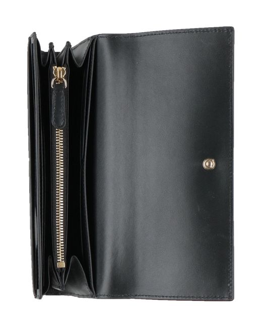 Serapian Black Wallet Leather