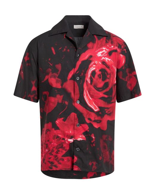 McQueen Red Shirt Cotton for men