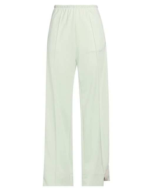 Palm Angels White Pants Polyester
