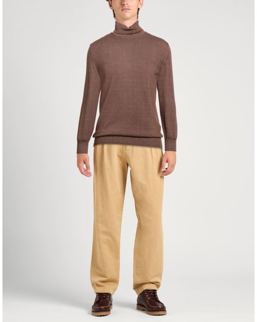 Officina 36 Brown Turtleneck for men