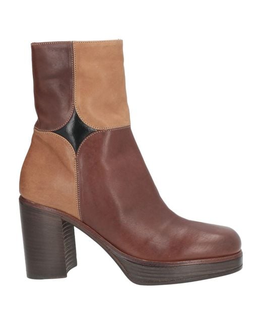 Fiorentini + Baker Brown Ankle Boots Leather