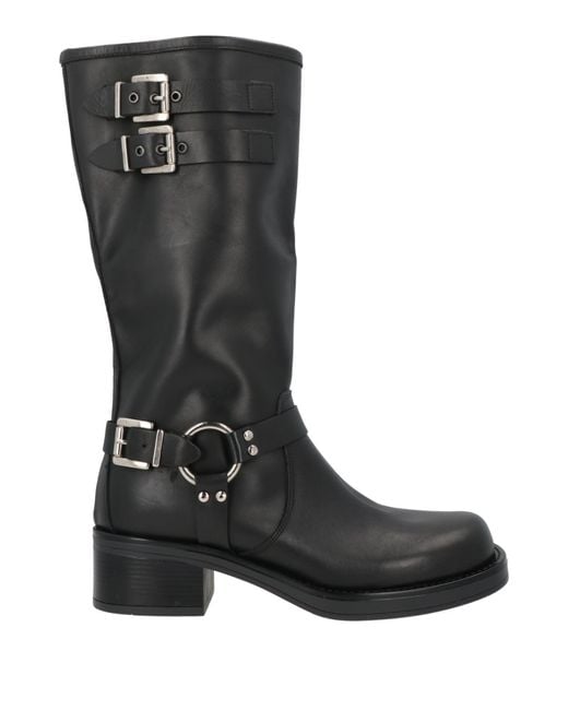 Nila & Nila Black Boot Calfskin