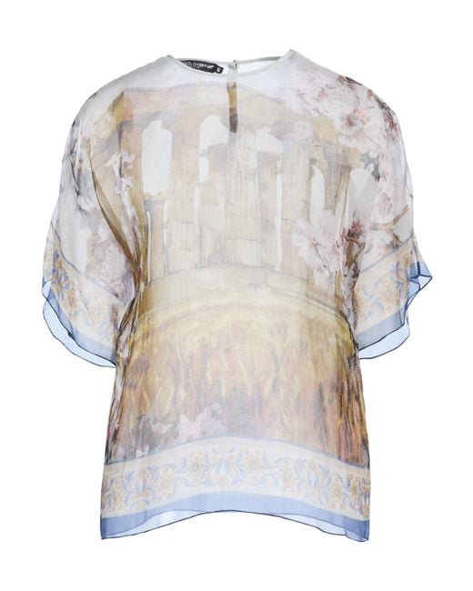 Dolce & Gabbana White Light Top Silk