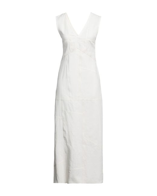 Robe longue Jil Sander en coloris White