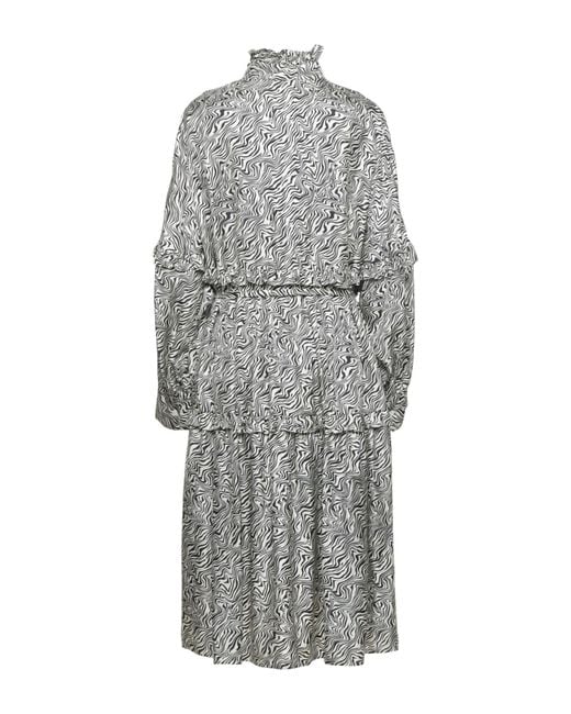 Sandro Gray Midi Dress