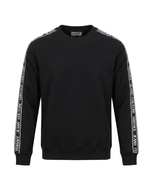 Versace Jeans Couture Black Sweatshirt Cotton for men