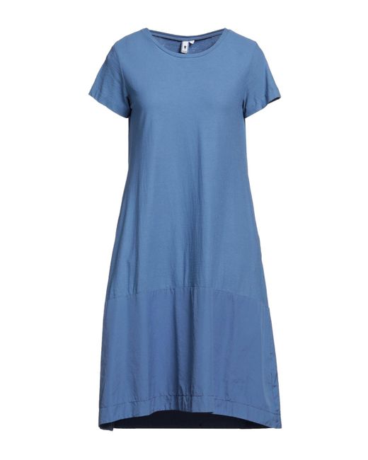 European Culture Blue Mini Dress