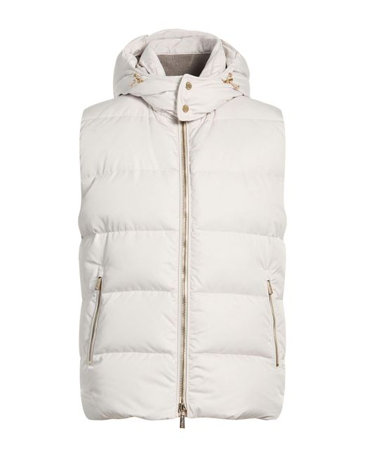 Moorer White Vest Polyester for men
