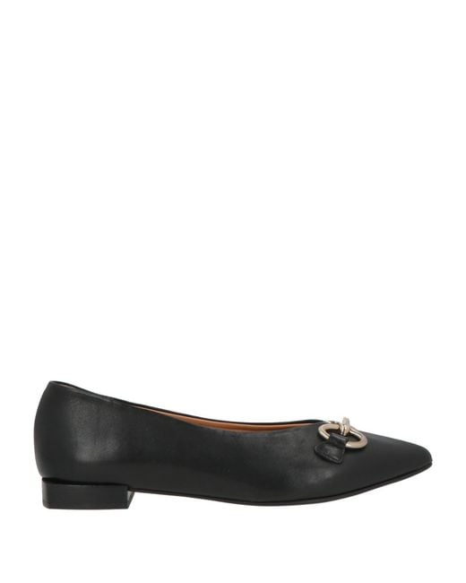 Pedro Miralles Black Ballet Flats Leather